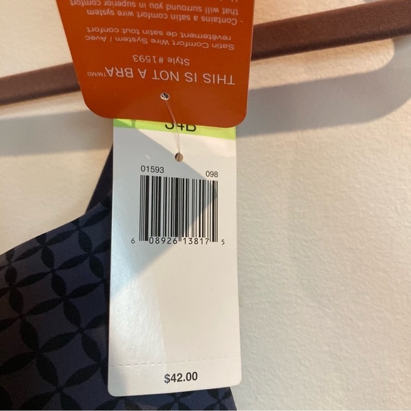 WARNER’S Sz 34B This is not  a Bra Padded Underwire Tee Bra - Picture 5 of 9